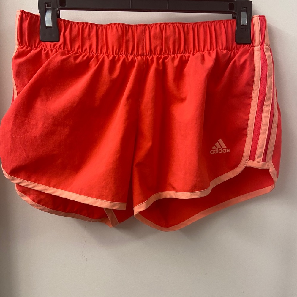 Pink neon Adidas Workout Shorts